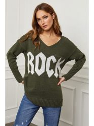 Plume Sweter "Azel" w kolorze khaki rozmiar: S. Brązowe swetry Plume, s, bez wzorów, z kaszmiru, bez ramiączek. Za 133.25 zł.