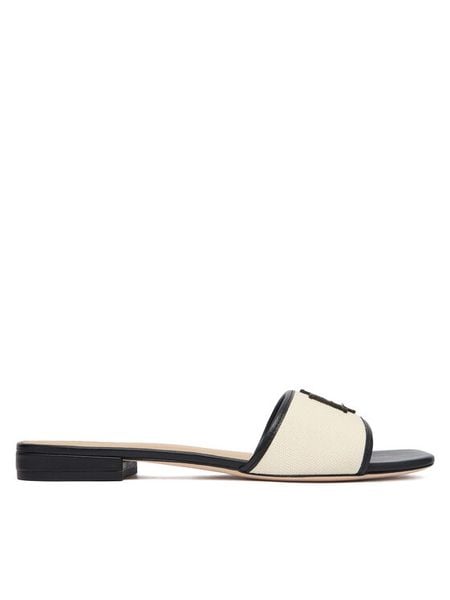 LAUREN RALPH LAUREN Klapki 802P04395004 Écru. Klapki Lauren Ralph Lauren, bez wzorów, z materiału, bez obcasa, bez zapięcia. Za 579.99 zł.