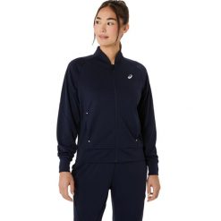 Damska bluza dresowa Asics Warm-Up. Niebieskie bluzy z kapturem ASICS, m, bez wzorów, z dresówki, bez kaptura, tenisowe. Za 301.50 zł.