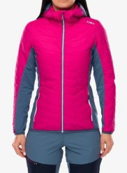 Kurtka hybrydowa damska CMP Yurexa Jacket Hybrid Fix Hood. Czerwone kurtki CMP, m, bez wzorów, z elastanu, biznesowe, bez kaptura. Za 432.50 zł.