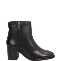 KLASYCZNE BOTKI SV-54 NERO. Botki Venezia, bez wzorów, ze skóry, klasyczne, bez obcasa, bez zapięcia. Za 249.00 zł.