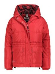 Fresh Made Kurtka zimowa w kolorze czerwonym rozmiar: S. Czerwone kurtki Fresh Made, na zimę, s, bez wzorów, z puchu, bez kaptura. Za 127.35 zł.