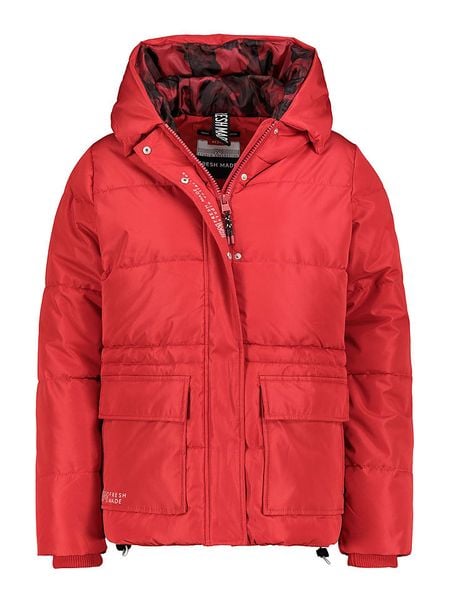 Fresh Made Kurtka zimowa w kolorze czerwonym rozmiar: S. Czerwone kurtki Fresh Made, na zimę, s, bez wzorów, z puchu, bez kaptura. Za 127.35 zł.