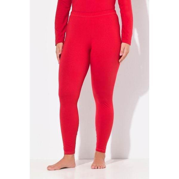 Damskie Narciarskie legginsy funkcyjne szybkoschnące bardzo ciepłe. Czerwone legginsy Ulla Popken, bez wzorów, z elastanu, sportowe. Za 195.99 zł.