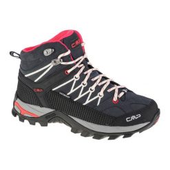Buty CMP Rigel Mid 3Q12946-76UC czarne. Czarne buty trekkingowe z gumy, bez zapięcia. Za 612.02 zł.