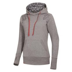 Bluza z kapturem damska Ocun Hoodie. Szare bluzy Ocun, xs, bez wzorów, casualowe, bez ramiączek, z kapturem. Za 303.99 zł.