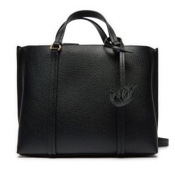Torebka PINKO. Czarne shopper bag Pinko, bez wzorów, klasyczne, bez dodatków. Za 1,059.00 zł.