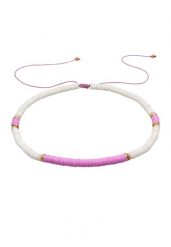 Elli Damskie koraliki Surferstyle z Heishi perełkami w pozłacanym srebrze 925 Sterling Silver Naszyjniki 1 ct. Szare naszyjniki Elli, z materiału, z perłą, pozłacane. Za 328.99 zł.