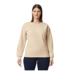 Bluza Polarowa Unisex Dla Dorosłych Softstyle O Średniej Gramaturze. Brązowe bluzy bez kaptura GILDAN, xl, bez wzorów, z bawełny, bez kaptura. Za 125.99 zł.
