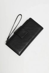 Duży portfel czarny. Czarne portfele MOODO, bez wzorów, z poliesteru. Za 59.99 zł.