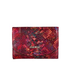 Czerwony portfel damski BajuBaj – nowoczesne wykonanie, funkcjonalność i styl PD1201cs170 RFID. Czerwone portfele bez wzorów. Za 160.55 zł.