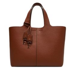 Torebka Elisabetta Franchi. Brązowe torebki klasyczne Elisabetta Franchi, bez wzorów, klasyczne, bez dodatków. Za 1,939.00 zł.