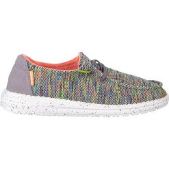 Półbuty HeyDude Wendy Sox Peacock Pink 22 003228, Wielokolorowy, Materiał. Szare półbuty wsuwane HeyDude, na lato, bez wzorów, z bawełny, bez obcasa. Za 279.99 zł.