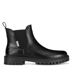 Sztyblety Beverly Hills Polo Club. Czarne botki Beverly Hills Polo Club, bez wzorów, bez obcasa, na płaskiej podeszwie, bez zapięcia. Za 229.99 zł.