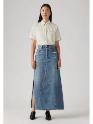 Levi's Spódnica dżinsowa w kolorze niebieskim rozmiar: W32. Niebieskie spódnice Levi's, s, z aplikacjami, z bawełny, klasyczne, maxi. Za 218.05 zł.