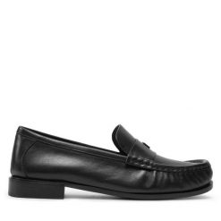 Mokasyny Max Mara. Czarne mokasyny Max Mara, bez wzorów. Za 2,699.00 zł.
