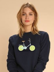 WOOOP Bluza w kolorze granatowym rozmiar: L. Niebieskie bluzy Wooop, l, bez wzorów, bez kaptura. Za 100.99 zł.