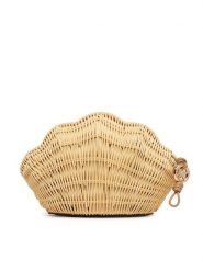 MICHAEL Michael Kors Torebka Shelly 30S6G16C5W Beżowy. Brązowe kopertówki MICHAEL Michael Kors, bez wzorów, z syntetyku, bez dodatków. Za 949.99 zł.