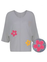 Sublevel Sweter w kolorze szarym rozmiar: M/L. Szare swetry Sublevel, l, z aplikacjami, bez ramiączek. Za 132.05 zł.