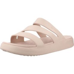 Sandały CROCS 209587C Rose. Białe sandały Crocs, bez wzorów, z materiału, bez obcasa, bez zapięcia. Za 199.99 zł.