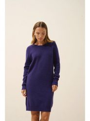Just Cashmere Kaszmirowa sukienka "Aureline" w kolorze fioletowym rozmiar: XXL. Różowe sukienki Just Cashmere, na co dzień, xxl, bez wzorów, z kaszmiru, bez kołnierzyka, bez ramiączek, midi, proste. Za 397.17 zł.