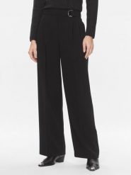 Boss Spodnie materiałowe Tapiana 50479405 Czarny Relaxed Fit. Czarne spodnie materiałowe Boss, bez wzorów, z materiału. Za 499.99 zł.