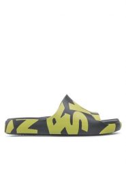 Melissa Klapki Cloud Slide + Simon Miller 33602 Czarny. Czarne klapki Melissa, bez wzorów, z tworzywa sztucznego, bez obcasa, bez zapięcia. Za 319.99 zł.