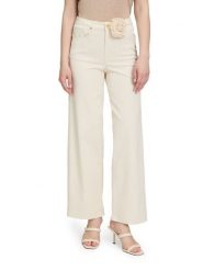 BETTY & CO Dżinsy - Comfort fit - w kolorze beżowym rozmiar: 40. Brązowe jeansy Betty & Co, z aplikacjami, ze skóry, klasyczne, z podwyższonym stanem. Za 152.98 zł.