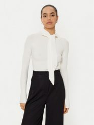 MAX&Co. Sweter 2516361051200 Biały Slim Fit. Białe swetry MAX&Co., m, bez wzorów, z wiskozy, bez ramiączek. Za 459.99 zł.