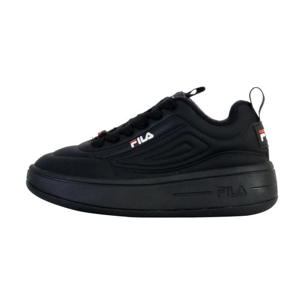 Buty sportowe Sneakersy damskie, Superbubble Wmn. Czarne buty sportowe lifestyle Fila, bez wzorów, z gumy, sportowe, bez zapięcia. Za 259.00 zł.