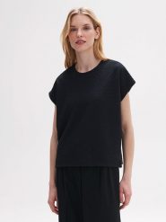 OPUS Bluza w kolorze czarnym rozmiar: 36. Czarne bluzy Opus, bez wzorów, bez kaptura. Za 41.88 zł.