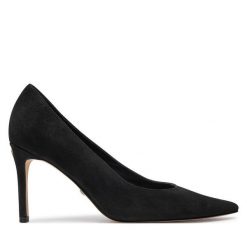 Szpilki Guess. Czarne szpilki Guess, z aplikacjami, bez obcasa, na szpilce, bez zapięcia. Za 419.99 zł.