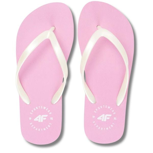 Japonki damskie 4F 4FMM00FFLIF018A. Czerwone japonki 4f, bez wzorów, z gumy. Za 29.99 zł.
