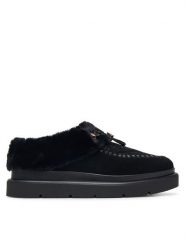 Guess Śniegowce FLFKEY LEA19 Czarny. Czarne śniegowce Guess, z aplikacjami, ze skóry, bez zapięcia. Za 584.99 zł.