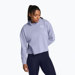 Bluza PUMA Fit Double Knit FZ Hoodie. Fioletowe bluzy Under Armour, bez wzorów, sportowe, bez ramiączek, bez kaptura. Za 189.99 zł.