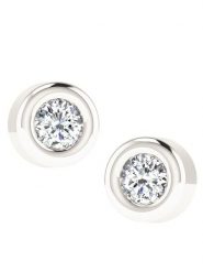 Vittoria Jewels Złote kolczyki-wkrętki z diamentami rozmiar: onesize. Szare kolczyki Vittoria Jewels, z diamentem, złote. Za 717.99 zł.