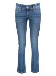 Pepe Jeans Dżinsy "Venus" - Slim fit - w kolorze niebieskim rozmiar: W27/L32. Niebieskie jeansy Pepe Jeans, l, z aplikacjami, z jeansu, klasyczne. Za 179.22 zł.