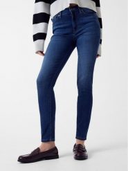 Guess Jeans Jeansy W5YA92 D7042 Niebieski Skinny Fit. Niebieskie jeansy Guess Jeans, z aplikacjami, z bawełny. Za 349.00 zł.