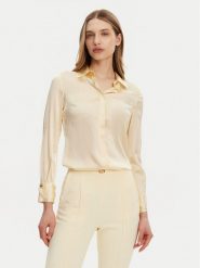 Elisabetta Franchi Koszula CA-101-51E2-V420 Żółty Regular Fit. Żółte koszule Elisabetta Franchi, bez wzorów, z jedwabiu, bez kołnierzyka, bez ramiączek. Za 1,739.00 zł.