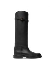 Polo Ralph Lauren Kozaki 818959252002 Czarny. Czarne kozaki Polo Ralph Lauren, bez wzorów, ze skóry, bez obcasa, na płaskiej podeszwie, bez zapięcia. Za 3,599.00 zł.