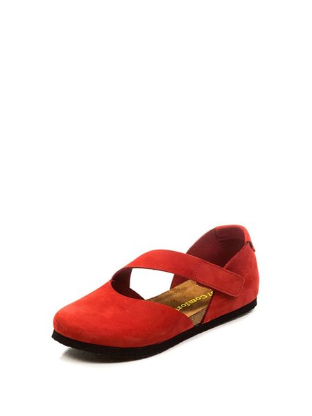 Comfortfusse Baleriny w kolorze czerwonym rozmiar: 38. Czerwone baleriny Comfortfüße, bez wzorów, bez obcasa, bez zapięcia. Za 244.95 zł.