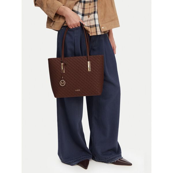 Torebka MEXX. Brązowe shopper bag Mexx, bez wzorów, bez dodatków. Za 139.99 zł.