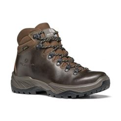 Buty trekkingowe damskie Scarpa Terra GTX brązowe wodoodporne. Brązowe buty trekkingowe Scarpa, bez zapięcia. Za 639.99 zł.