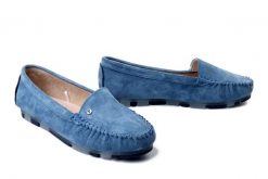 FILIPPO DP2037/26 BL niebieski, półbuty damskie. Niebieskie półbuty wsuwane Filippo, bez wzorów, ze skóry, bez obcasa. Za 131.66 zł.