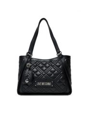 LOVE MOSCHINO Torebka JC4206PP0MLA000 Czarny. Czarne torebki klasyczne Love Moschino, bez wzorów, ze skóry, bez dodatków. Za 499.99 zł.
