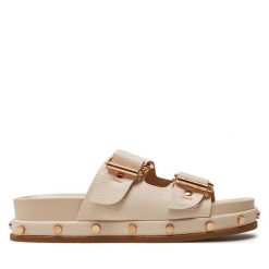 Klapki Big Star Shoes. Brązowe klapki BIG STAR SHOES, bez wzorów, retro, bez obcasa, bez zapięcia. Za 179.99 zł.