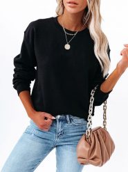 Milan Kiss Sweter w kolorze czarnym rozmiar: XL. Czarne swetry Milan Kiss, xl, bez wzorów, bez ramiączek. Za 105.88 zł.