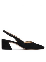 HÖGL Czółenka 1-104612 Czarny. Czarne czółenka Högl, bez wzorów, ze skóry, bez obcasa, bez zapięcia. Za 689.99 zł.