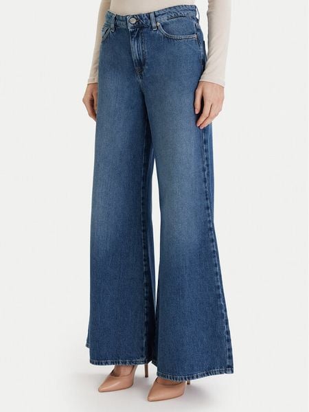 ViCOLO Jeansy DF5159 Niebieski Wide Leg. Niebieskie jeansy ViCOLO, s, bez wzorów, z bawełny. Za 439.99 zł.