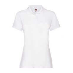 Damska Koszulka Polo Premium 170. Białe t-shirty sportowe fruit of the loom, s, bez wzorów, bez ramiączek. Za 83.99 zł.